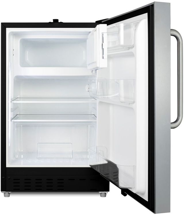 Summit® 2.7 Cu. Ft. Stainless Steel Under the Counter Refrigerator-3