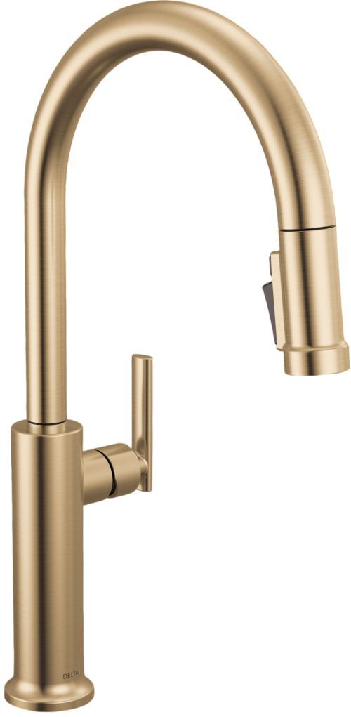 Delta Altado™ Champagne Bronze Single Handle Pull-Down Kitchen Faucet-3