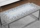 Monarch Specialties Inc. Grey Blue Tile Top Coffee Table with Hammered Silver Base-2