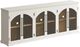 Jofran Inc. Archdale Antique White 6-Door Gothic Arch Accent Cabinet-0