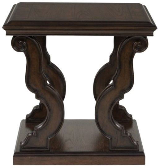 Signature Design by Ashley® Maylee Dark Brown Square End Table-1