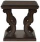 Signature Design by Ashley® Maylee Dark Brown Square End Table-1