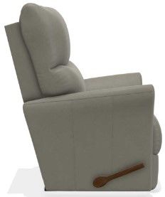 La-Z-Boy® Rowan Slate Leather Manual Rocking Recliner-2