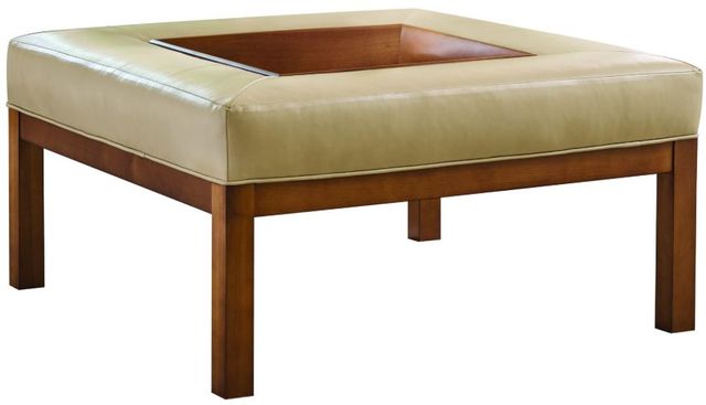 Lexington Home Customizable Crandon Park Leather Ottoman-0