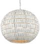 Currey & Company White Panopolis Pendant-2