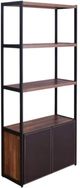 ACME Furniture Sara Sandy Black/Walnut Bookshelf-0