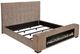 Coaster® Senna Brown Eastern King Upholstered Panel Bed -1