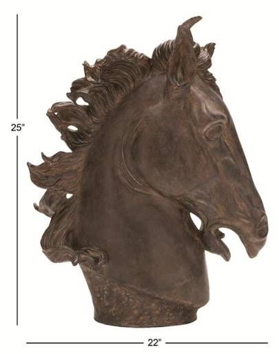 Deco Marche Brown Horse Decorative Sculpture-3
