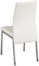 Brassex Inc. Amber 2-Piece Chrome/White Dining Chair Set-1