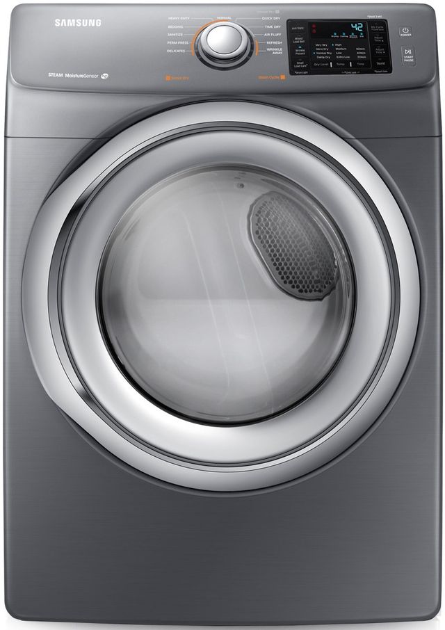 Samsung 7.5 Cu. Ft. Stainless Platinum Front Load Gas Dryer-0