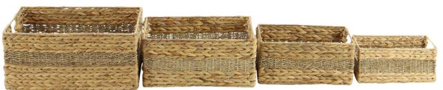 Deco Marche 4-Piece Light Brown Storage Basket Set-2