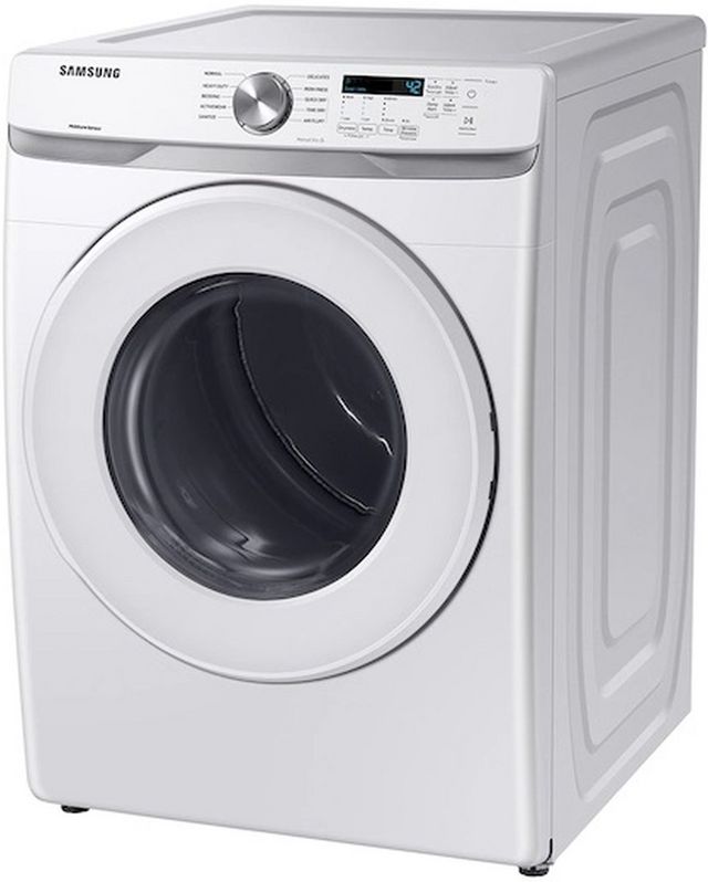 Samsung 6000 Series 7.5 Cu. Ft. White Front Load Electric Dryer-3