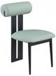 Meridian Furniture Dario Mint/Black Vegan Leather Dining Chair-0