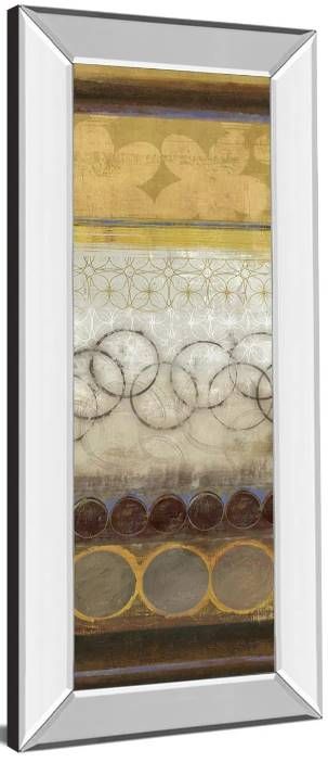 Classy Art Mellow I by Allison Pearce Mirrored Frame Wall Art-1