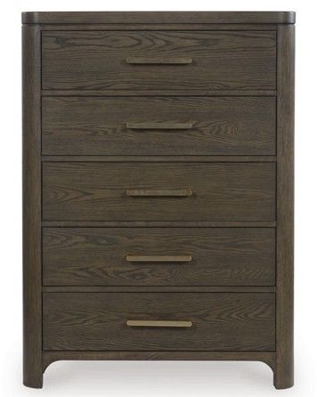 Signature Design by Ashley® Radkin Burnished Brown 5-Drawer Chest-1