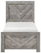 Homelegance® Corbin Gray Twin Panel Bed-2