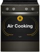 Whirlpool® 30" Black Glass Top Slide-In Electric Range with Air Cooking Technology-1