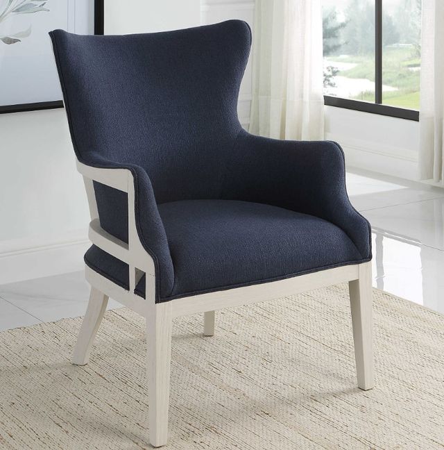 Uttermost® Gordonston Blue Accent Chair-1