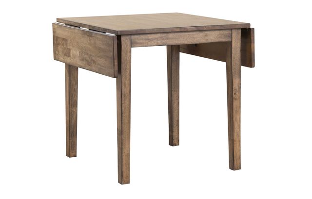 Winners Only® Carmel Rustic Brown Leg Table 46" Leg Table with Drop Leaves-0