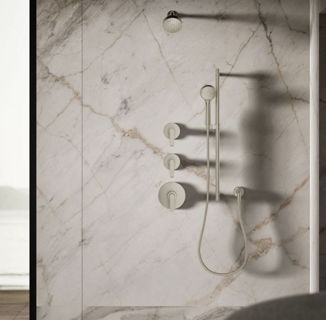 KOHLER® Awaken® G110 Vibrant Brushed Nickel 2.5 GPM 3-Function Showerhead-2