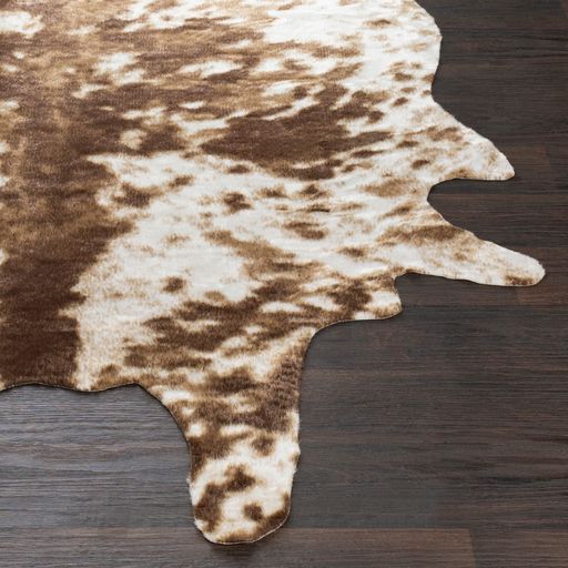 Surya Rusak Dark Brown/Camel/Cream 5'x7' Area Rug-3