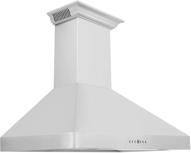 ZLINE 36" Stainless Steel CrownSound™Ducted Vent Wall Mount Range Hood with Built-in Bluetooth Speakers -3