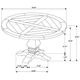 Coaster® Florence 5-Piece Brown Round Dining Table Set-4