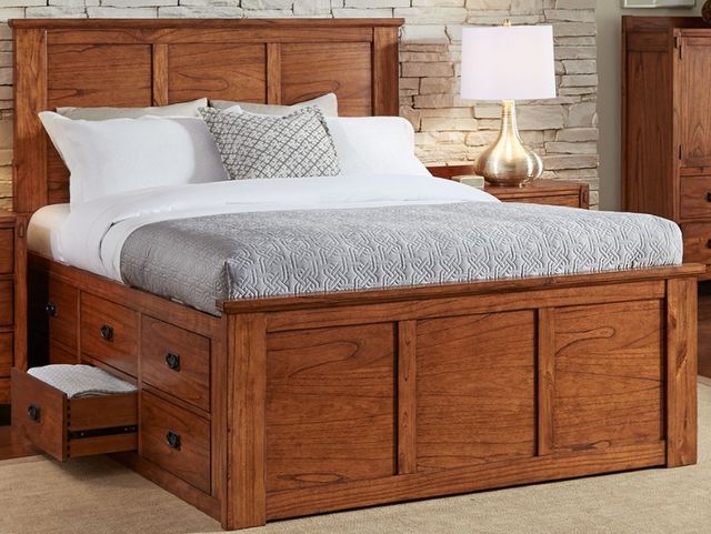 A-America® Mission Hill Harvest California King Captain Bed