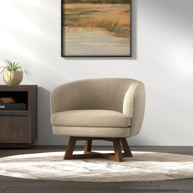 Emerald Home Moira Sand Swivel Accent Chair-1