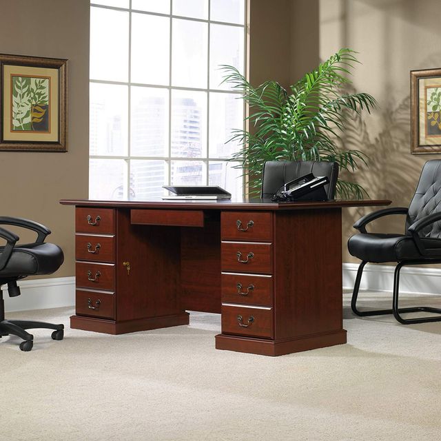 Sauder® Heritage Hill® Classic Cherry® Executive Desk-2