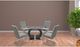 Kwality Imports Megan 2-Piece Gray Accent Chairs Set-2
