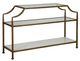 Furniture Classics Marietta Glass Top Console Table with Gold Base-0