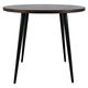 Jofran Inc. Prelude Suede Round Counter Table with Black Base-3