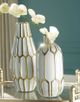 Signature Design by Ashley® Mohsen 2-Piece Gold/White Vase Set-1