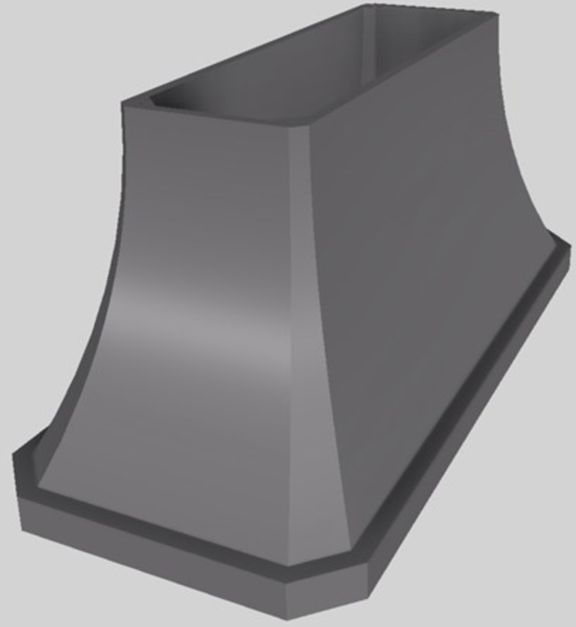 Vent-A-Hood® Designer Series 66" Gunsmoke Island Range Hood-3