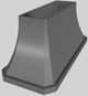 Vent-A-Hood® Designer Series 66" Gunsmoke Island Range Hood-3