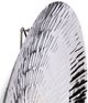 A & B Home Fassett 3-Piece Silver Textured Stainless Steel Disc Accent Set-3