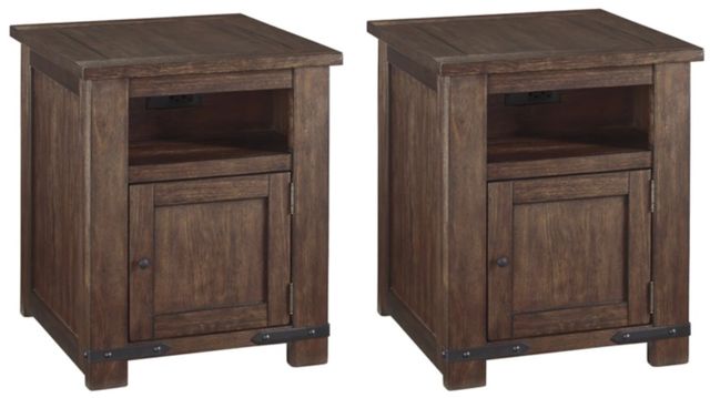 Signature Design by Ashley® Budmore 2-Piece Brown Living Room Table Set-0