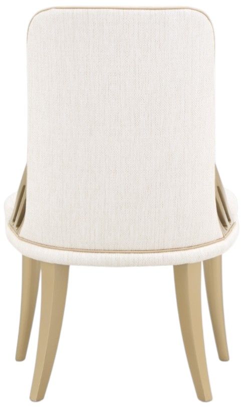 Michael Amini® La Terrazza Creamy Pearl Dining Side Chair-3