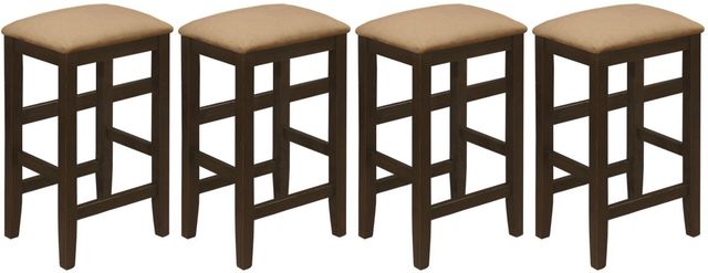Coaster® Gabriel 4-Piece Cappuccino Counter Stools-0
