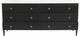 Moe's Home Collection Eleanor Black Dresser with White Marble Top-1