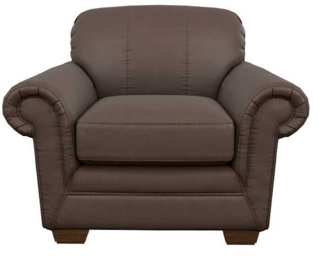 La-Z-Boy® Mackenzie Cognac Leather Chair-1