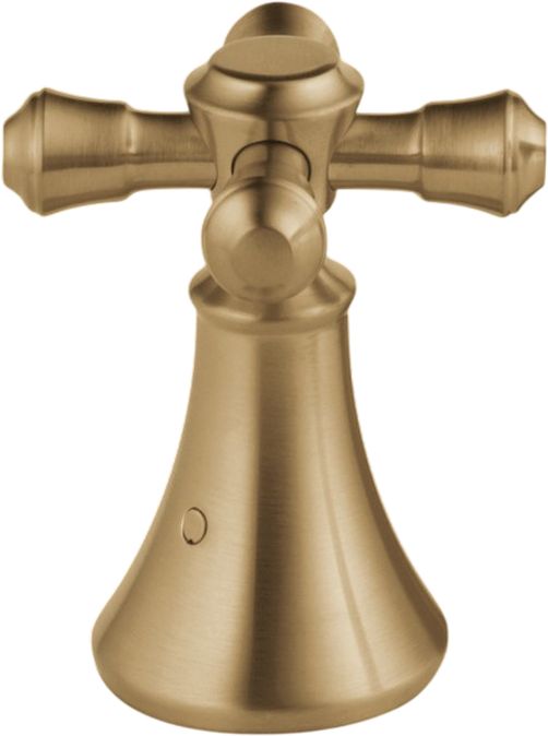 Delta Cassidy® Champagne Bronze Roman Tub Metal Cross Handle Set-0