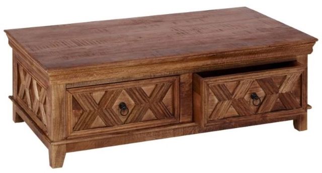Jaipur Furniture Mason Burnt Tan Coffee Table-0