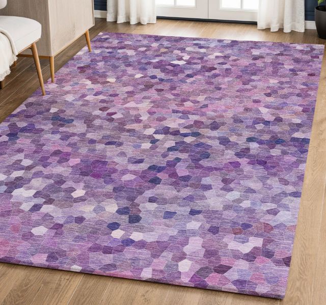 Dalyn™ Rug Company Kaleidoscope KL1 Plum 5'x8' Area Rug-1