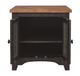 Signature Design by Ashley® Valebeck Light Brown End Table with Rustic Black Base-4
