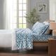 Olliix by True North by Sleep Philosophy Cozy Flannel 100% Cotton Printed Blue Cars Full Sheet Set-3