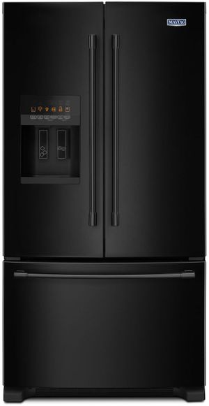 Maytag® 36 in. 24.7 Cu. Ft. Black French Door Refrigerator