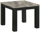 Crown Mark Theo 3-Piece Gray Occasional Table Set with Black Base-3