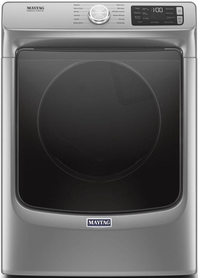 Maytag® Metallic Slate Front Load Washer & Gas Dryer Laundry Pair-2